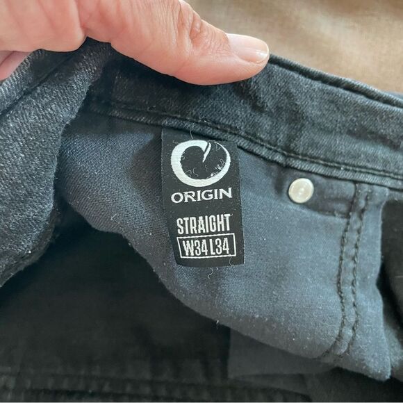 Origin Men’s Straight Delta Flex Jeans Classic Style Zip 34/34 Made in USA - Picture 6 of 12